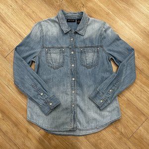 dkny denim shirt